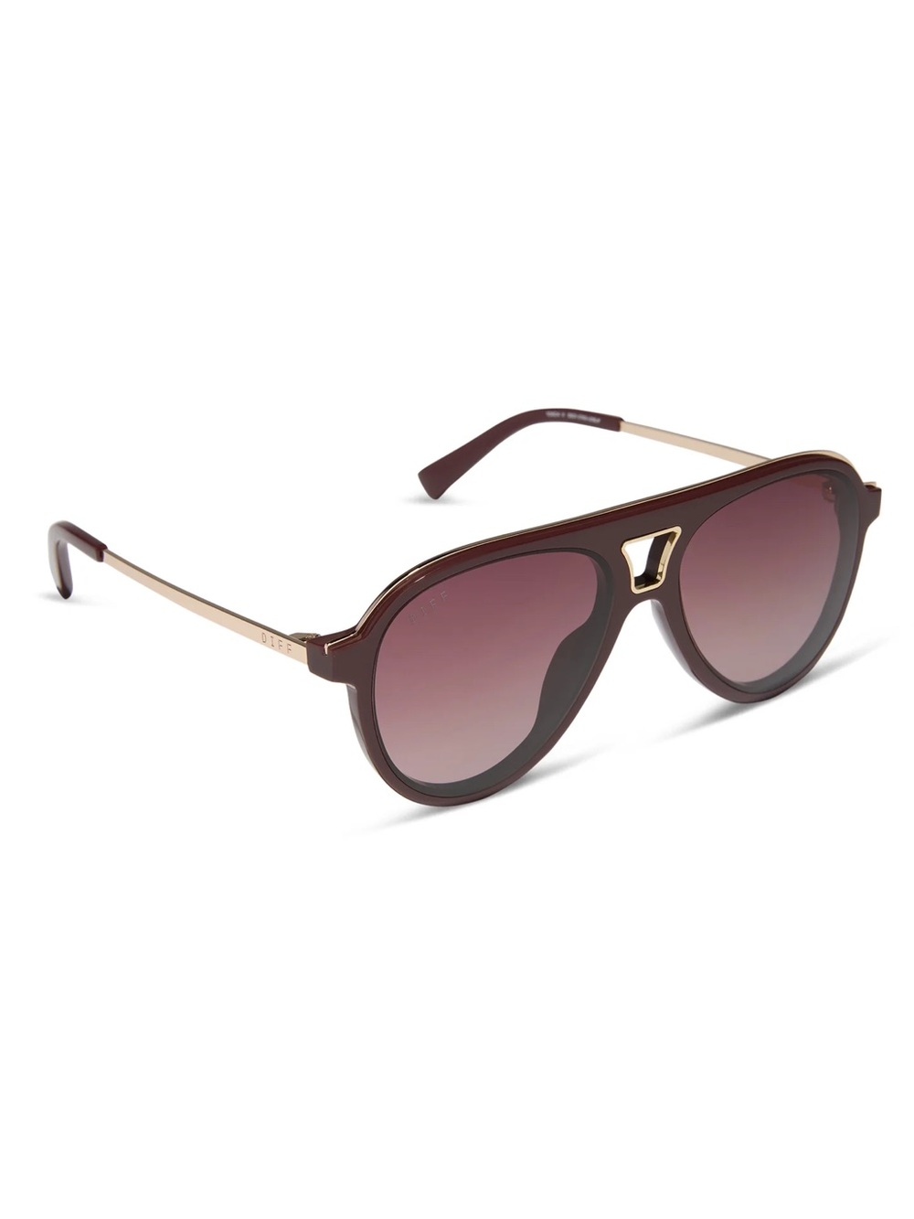 NEW DIFF Eyewear TOSCAIII DE01-0765 Rugby Red Sunglasses Authentic